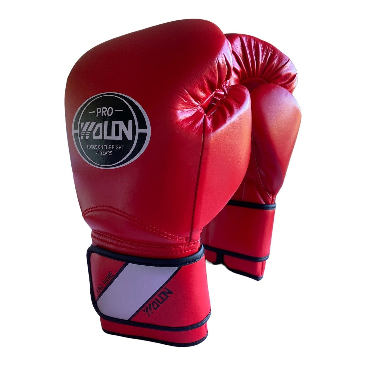 GYMHOME - Guantes de Box Cuero Premium Rojo Wolon T-14
