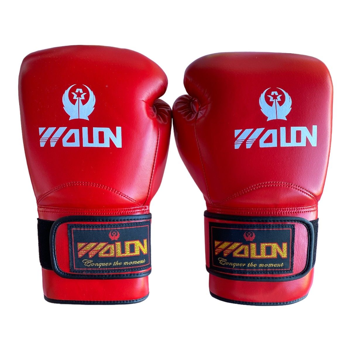 GYMHOME - Guantes de Box Cuero Premium Rojo Wolon T-16