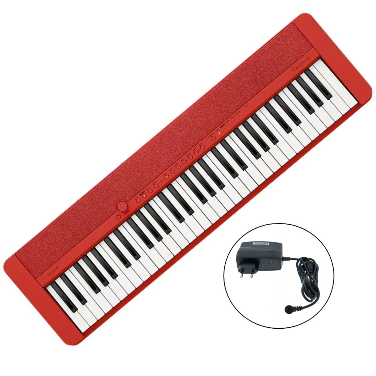 CASIO - Teclado 61 Teclas CT-S1BKC2 ROJO