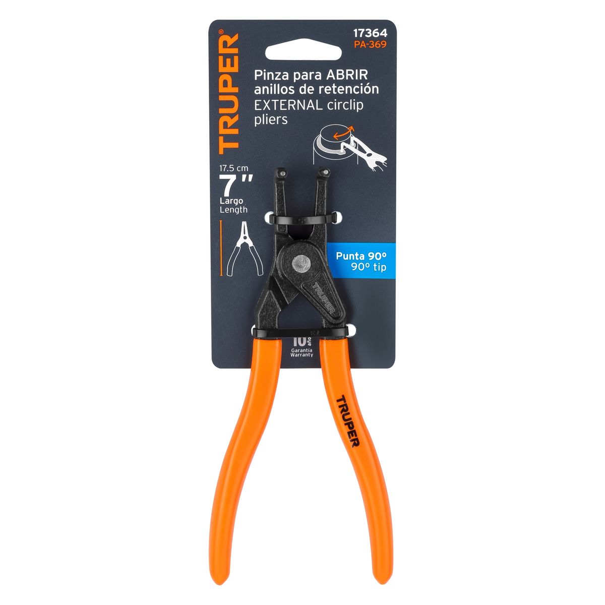 TRUPER - Alicate Punta 90 Grados Para Abrir Anillos