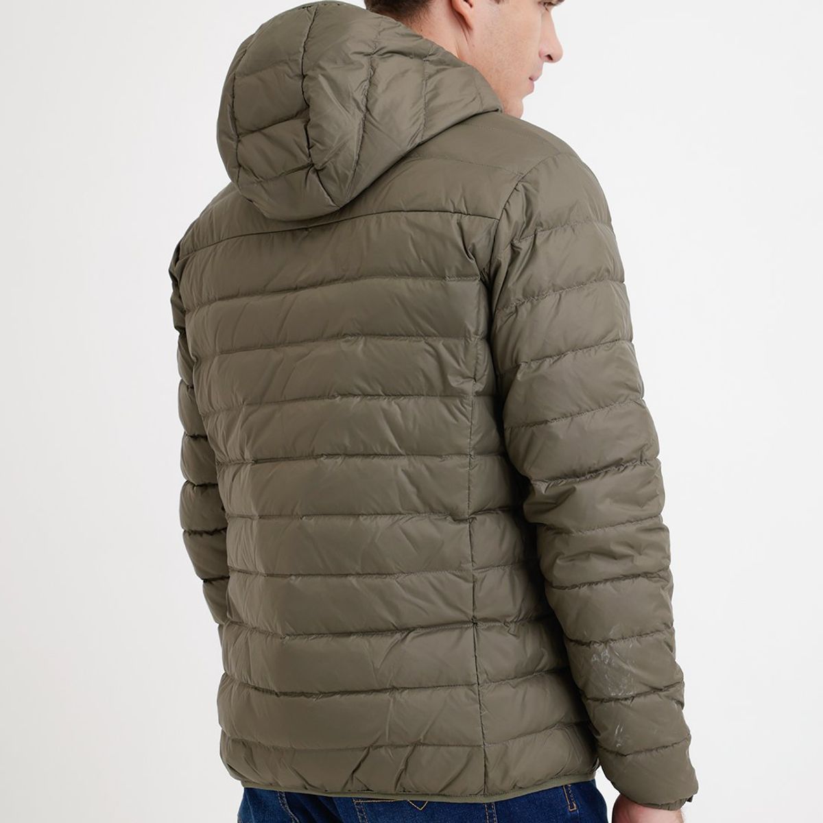 TRIAL - Parka hombre acolchada pluma verde