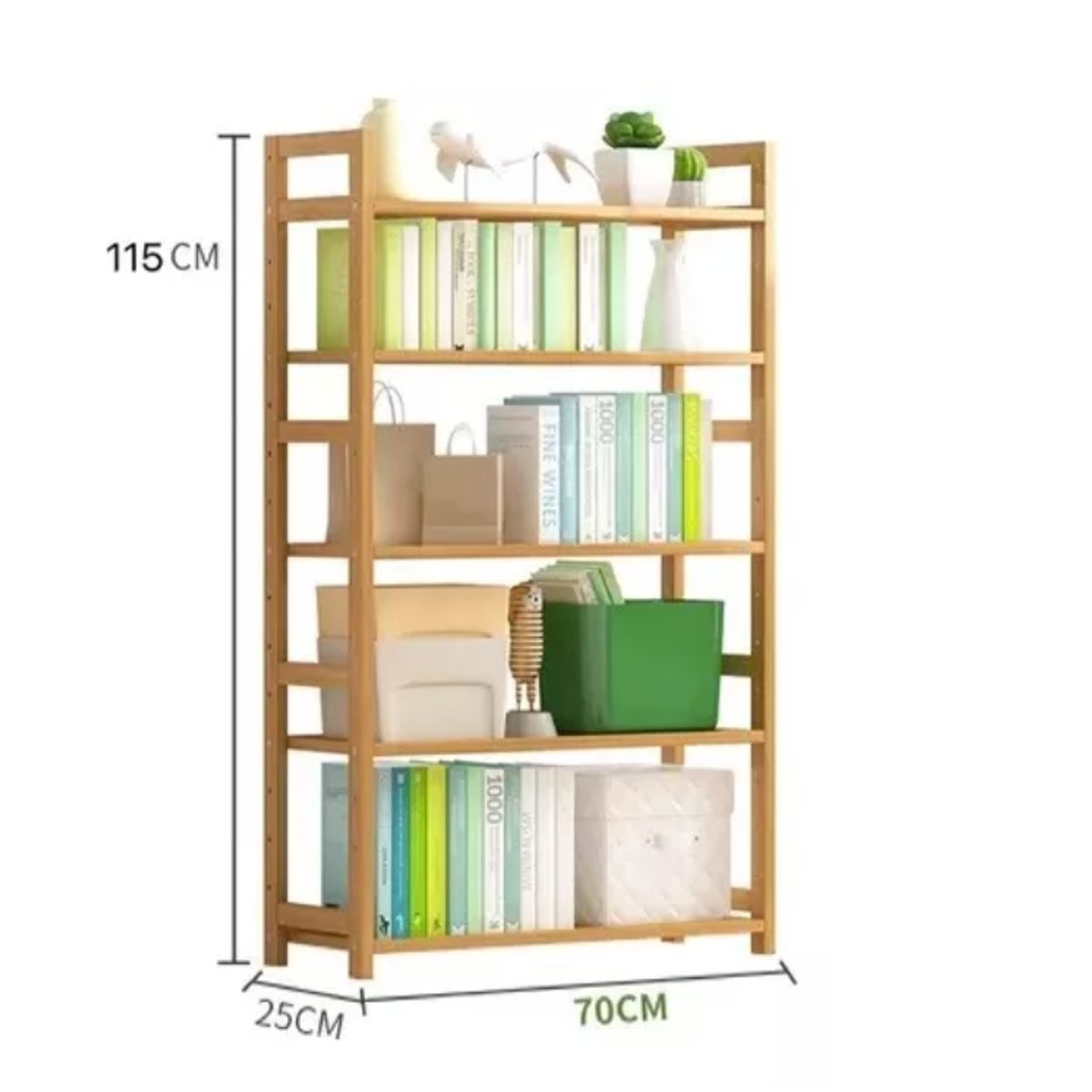 GENERICO - Organizador De 5 Niveles Estante Cocina Baño De Bambu