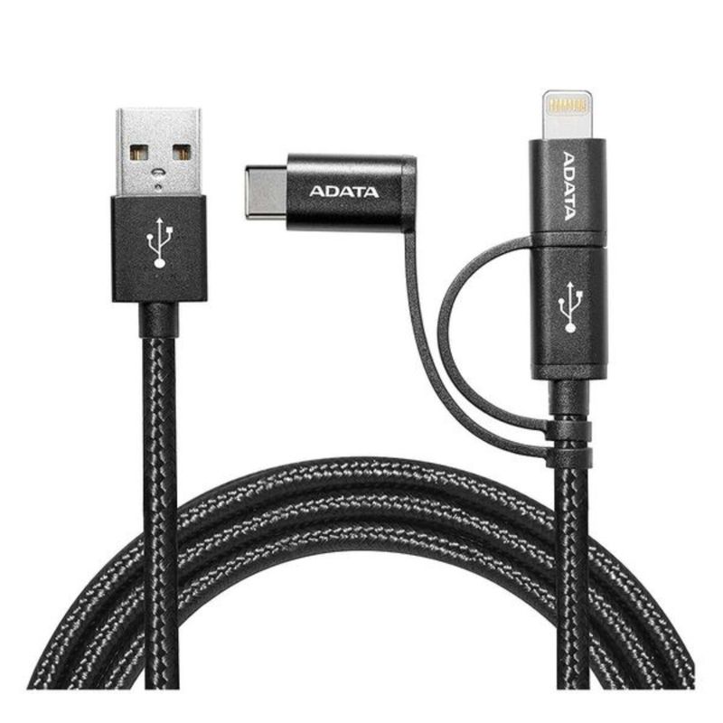ADATA - Cable Adata Usb 3 En 1 Usb-c/micro Usb