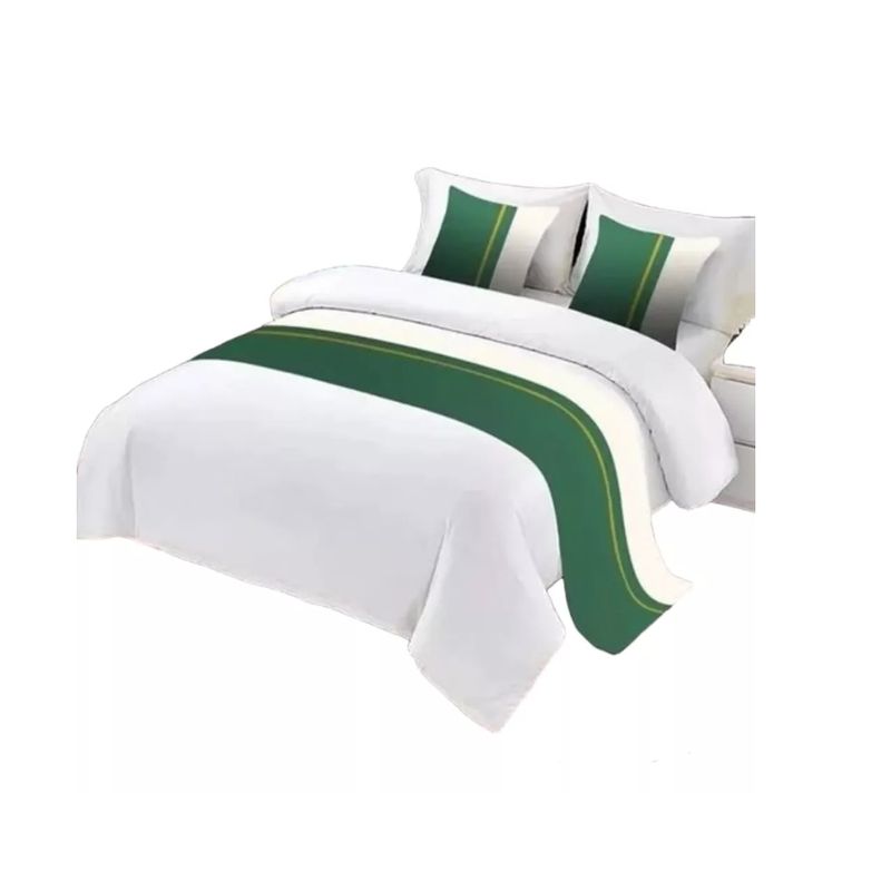 GENERICO - Pieceras Para Cama Decorativa 60x200cm + 2 Fundas 45x45