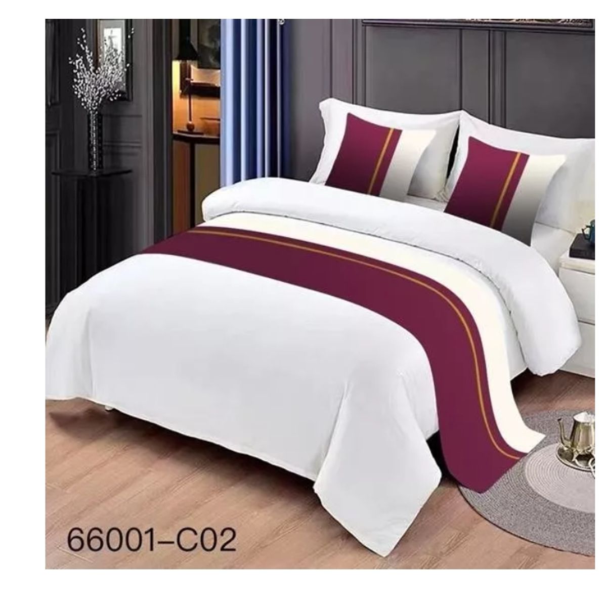 Pieceras Para Cama Decorativa 60x200cm + 2 Fundas 45x45, marca GENERICO - Foto Principal
