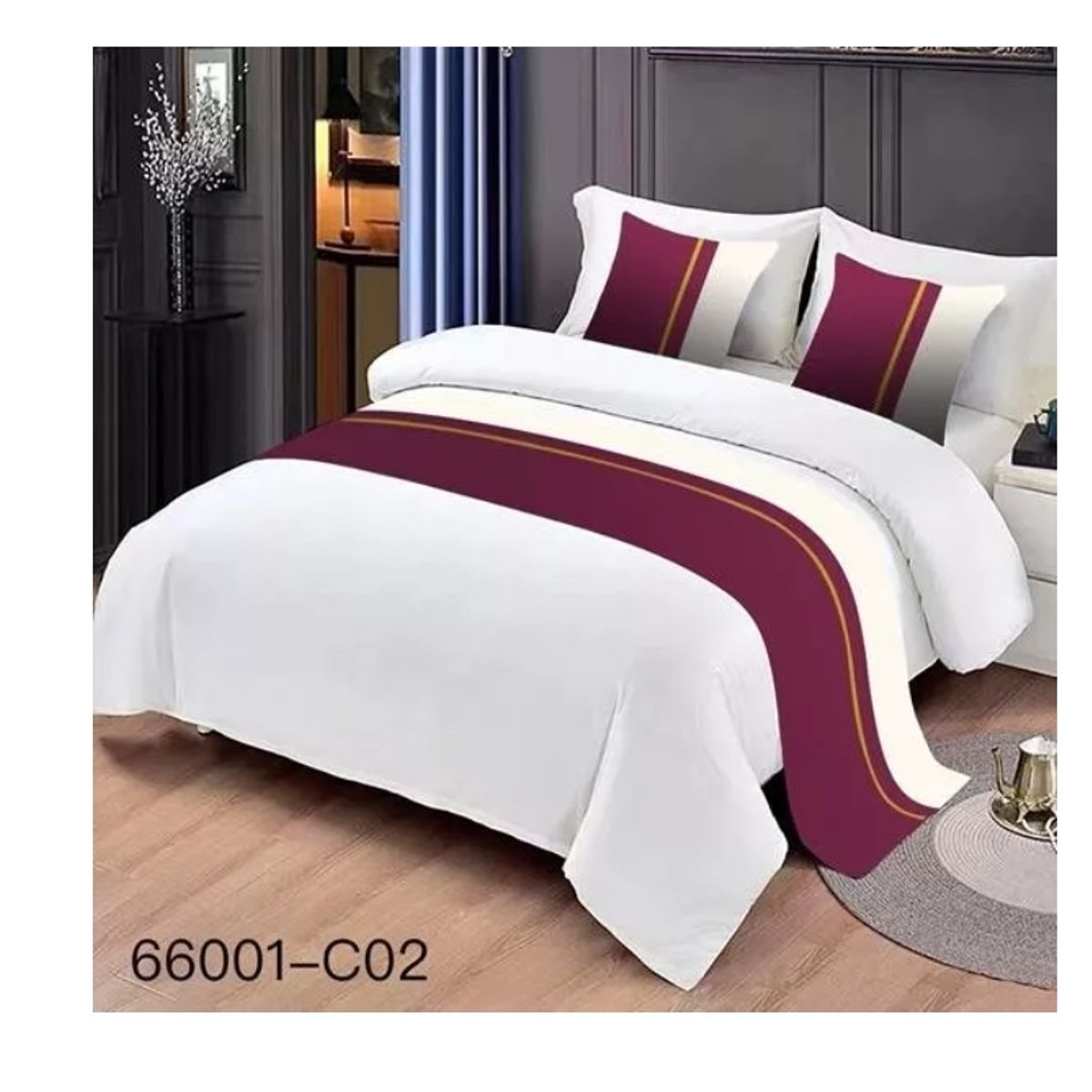 Pieceras Para Cama Decorativa 60x200cm + 2 Fundas 45x45, marca GENERICO - Foto Principal