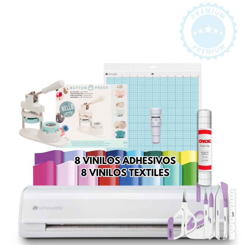 SILHOUETTE - Cameo 5 Blanca +  BUTTON PRESS