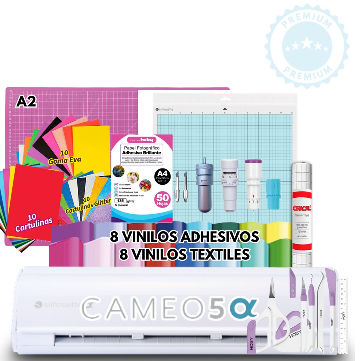 SILHOUETTE - Cameo 5 Blanca alpha full gold KA68