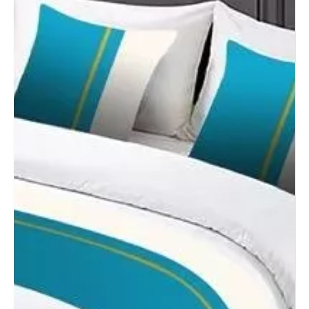 GENERICO - Pieceras Para Cama Decorativa 60x200cm + 2 Fundas 45x45