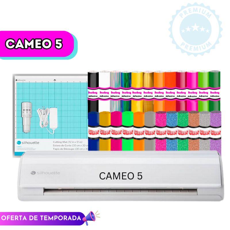 SILHOUETTE - Cameo 5 Blanca + INSUMOS