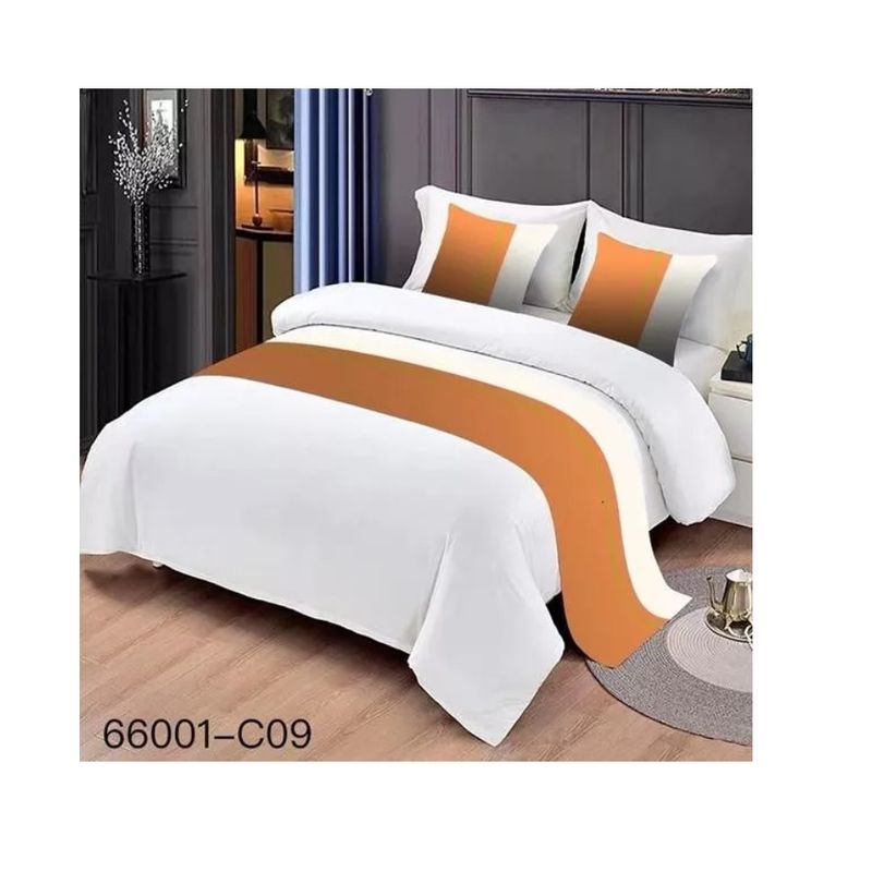 GENERICO - Pieceras Para Cama Decorativa 60x200cm + 2 Fundas 45x45