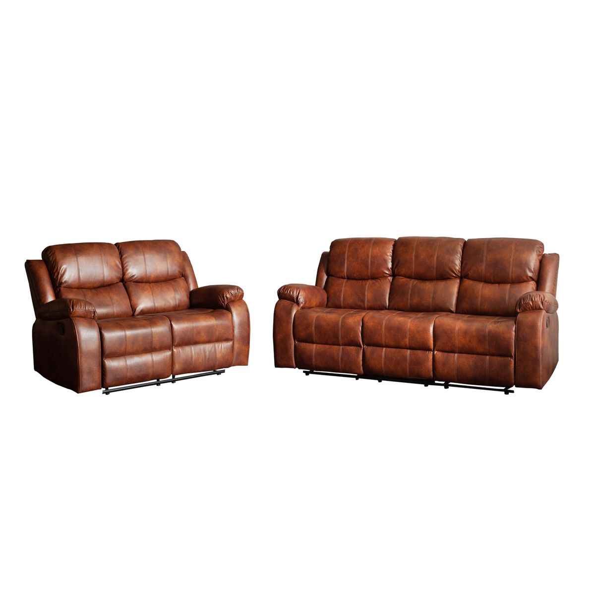 SWEET HOGAR - Sets berger reclinable 3+2 cuerpos color café moro