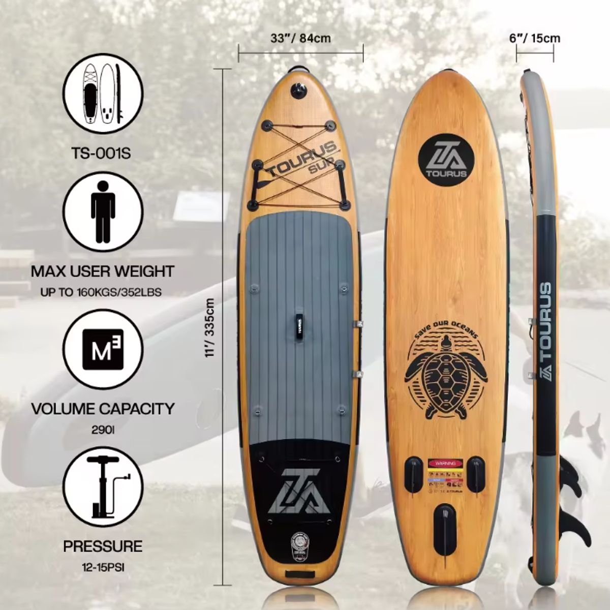 TOURUS - Stand Up Paddle Inflable  Sup Tourus 001S