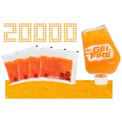NERF - Repuesto Pro Gelfire Naranja 20000 Recargas