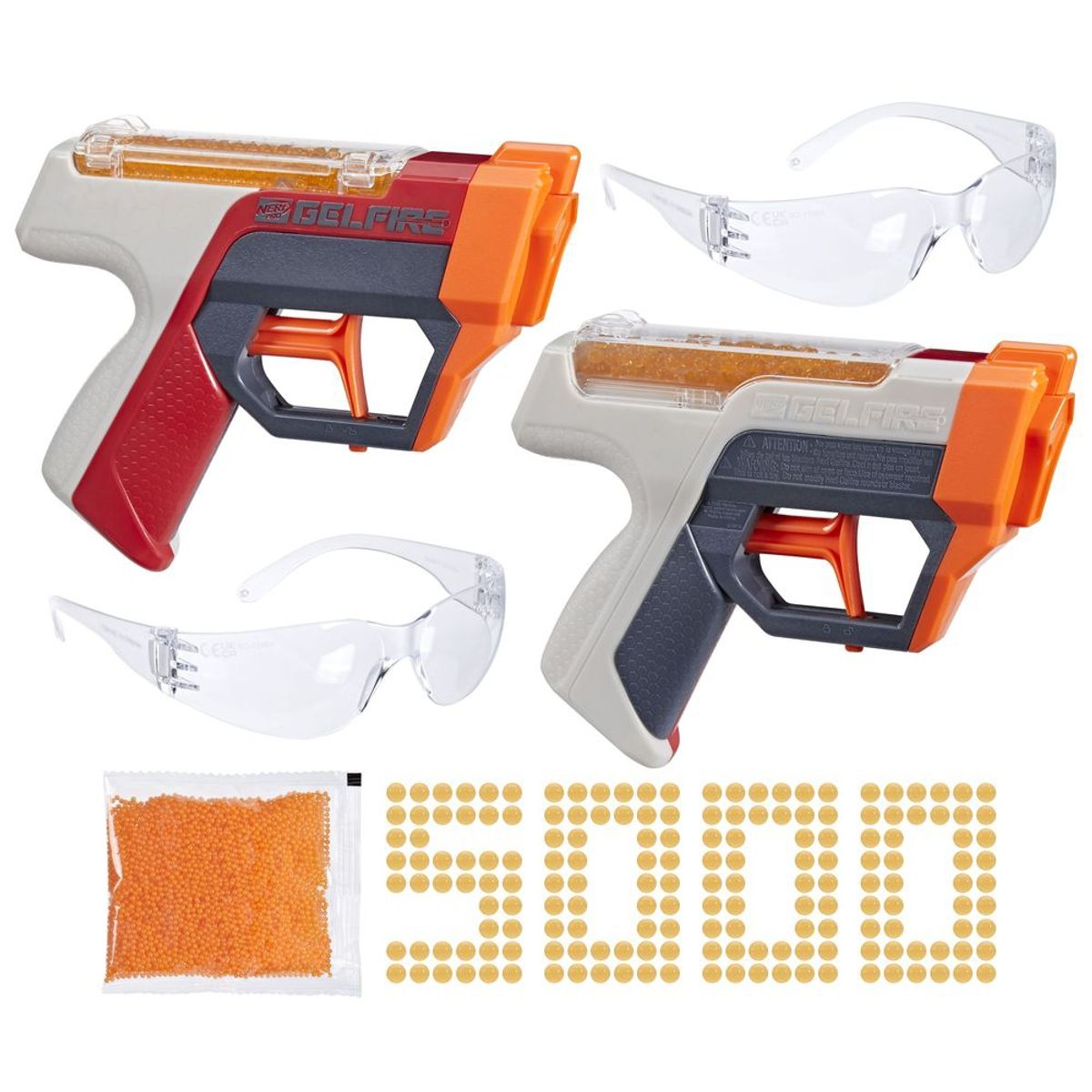 NERF - Lanzador Nerf Pro Gelfire Pack doble Dual Wield