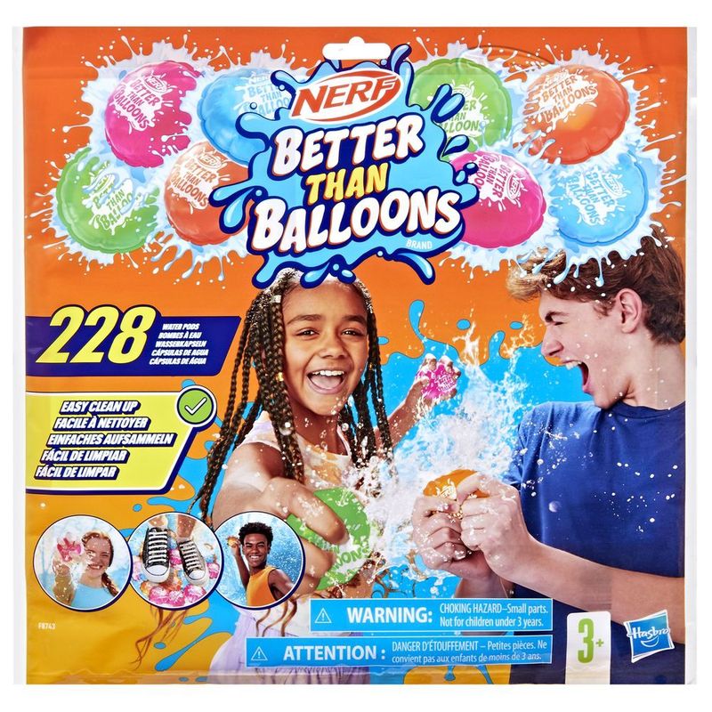 NERF - Cápsulas Nerf Better Than Balloons 228 Cápsulas