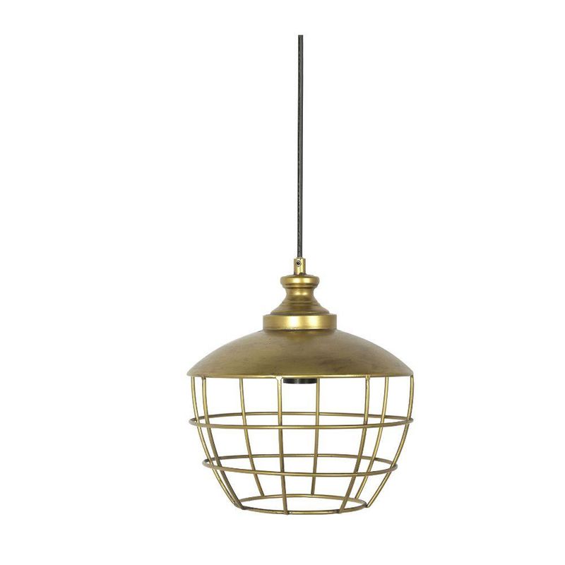 BOSCO - LAMPARA COLGANTE METAL BRONCE GALPON 23CM - Bronce