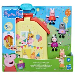 PEPPA PIG - Muñeca Casita de Fiesta Portátil Peppa