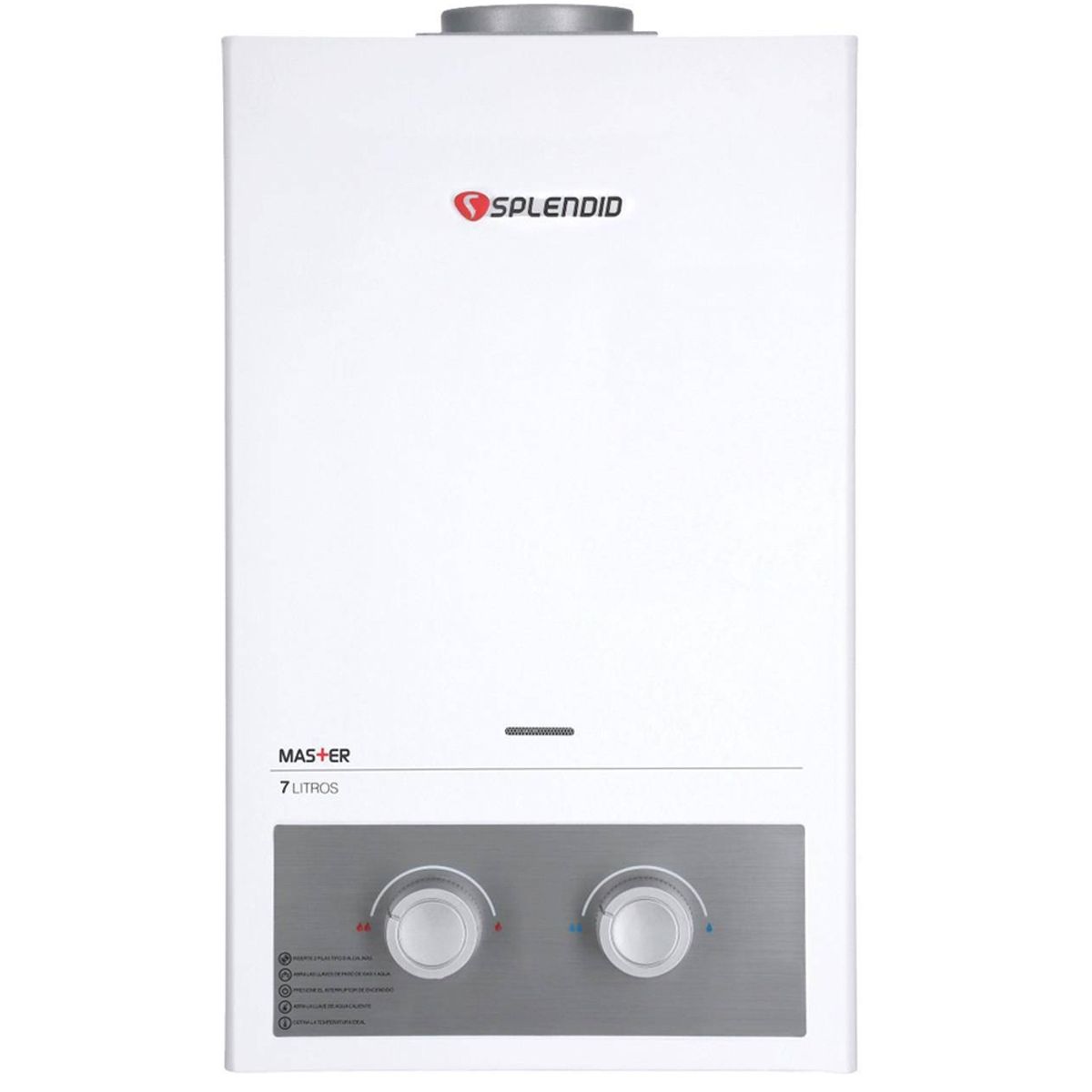 SPLENDID - Calefont 7 litros Gas licuado Tiro natural Splendid