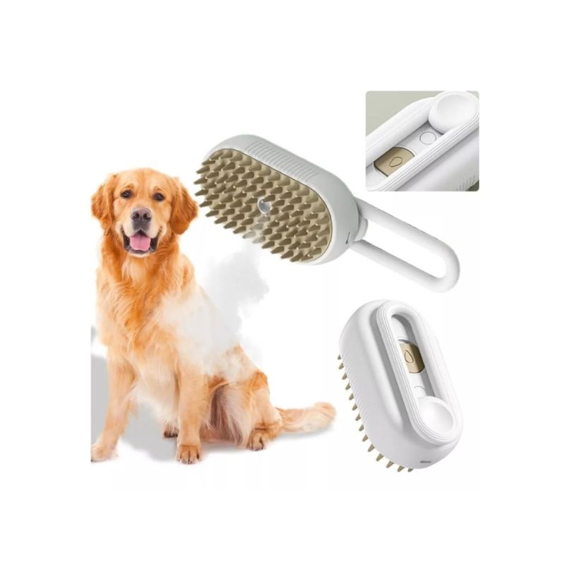 GENERICO - Cepillo De Vapor Para Mascotas Peine Masajeador