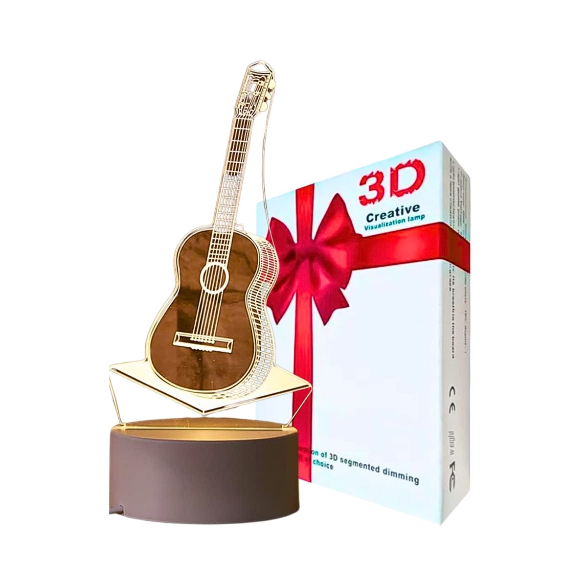 Lámpara 3D Diseño Guitarra Decoración Atractiva Creativa, marca GENERICO - Foto 2