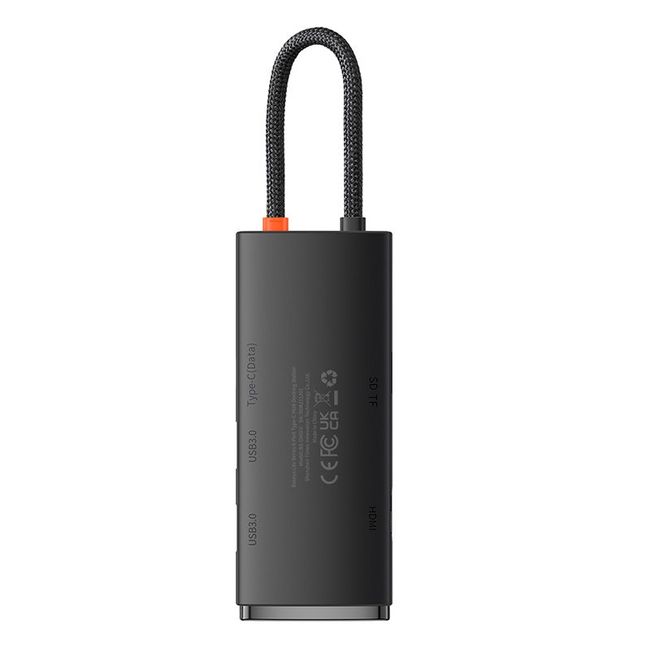 BASEUS - Adaptador Baseus WKQX050001 6 Puertos Tipo-C