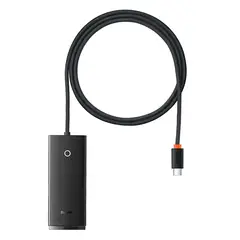 BASEUS - HUB USB WKQX030401 4 Puertos USB 3.0, Cable 1m