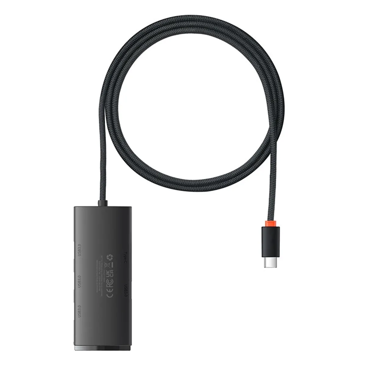 BASEUS - HUB USB Baseus WKQX030401 4 Puertos USB 3.0, Cable 1m