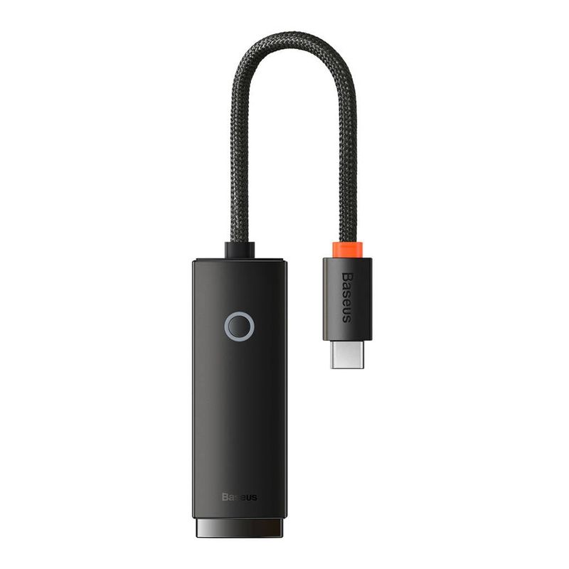 BASEUS - Adaptador Baseus de Red Tipo-C a Puerto LAN RJ45 1000 Mbps Negro