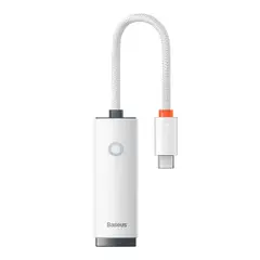 BASEUS - Adaptador de Red Tipo-C a RJ45 1000 Mbps Blanco
