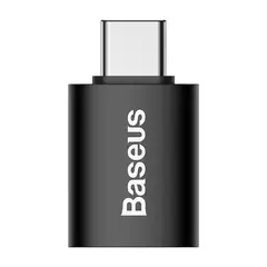 BASEUS - Adaptador Mini OTG 10Gbps Tipo C a USB 31 Negro