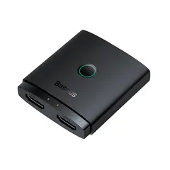 BASEUS - Adaptador 2 en 1 HDMI Bidireccional 4K 60Hz Negro AirJoy Series