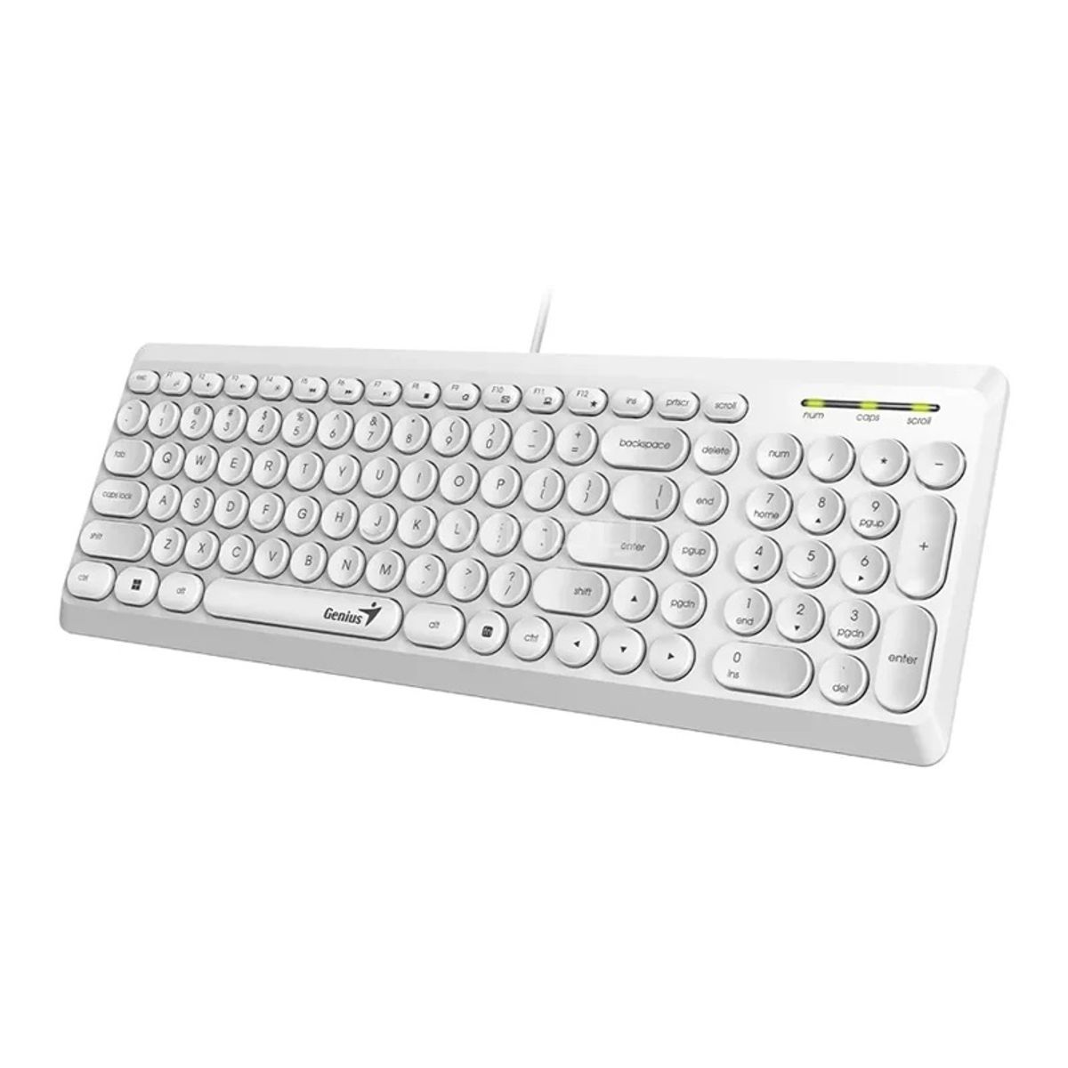 GENIUS - Teclado Genius Usb Q200 Qwerty Idioma Español Latinoamérica
