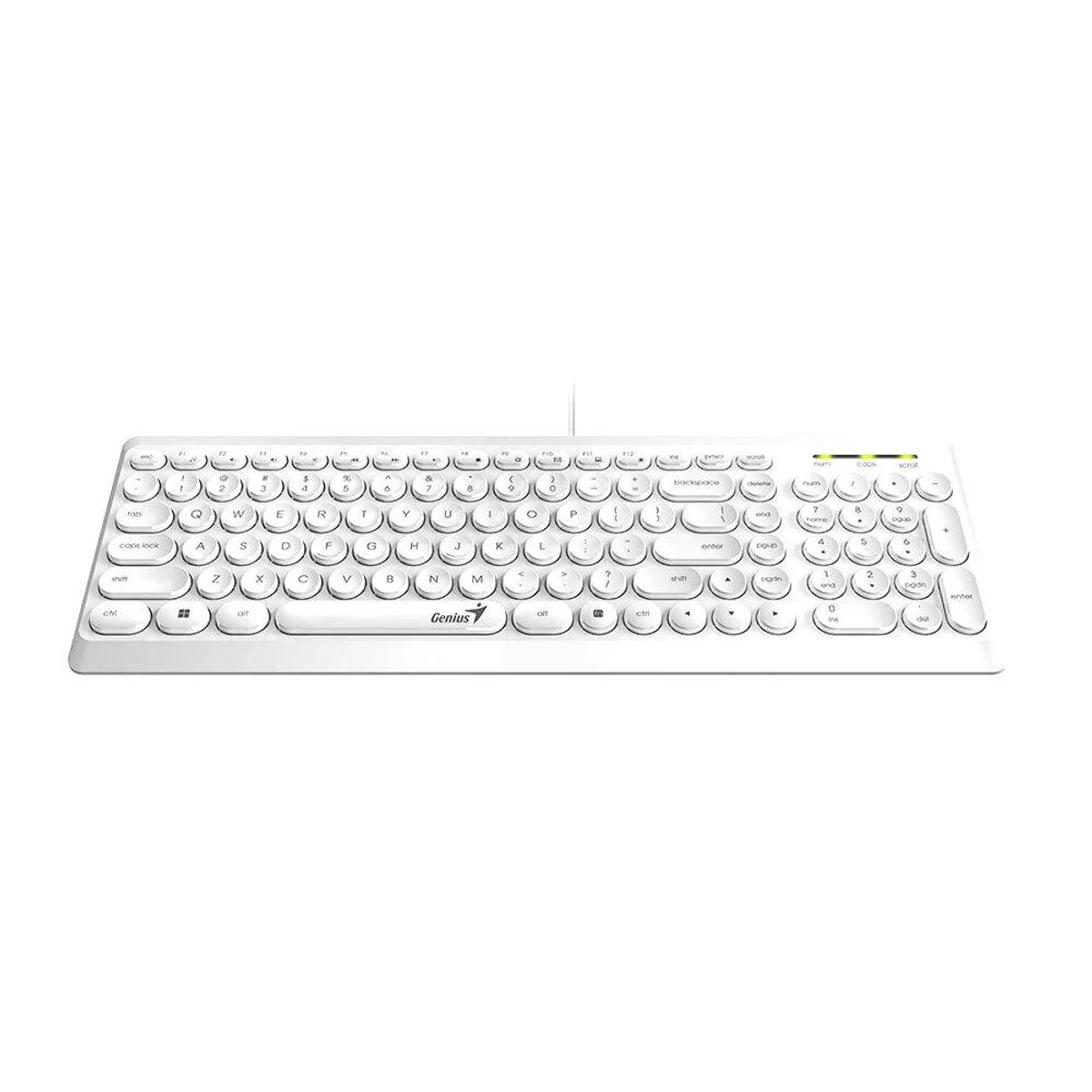 GENIUS - Teclado Genius Usb Q200 Qwerty Idioma Español Latinoamérica