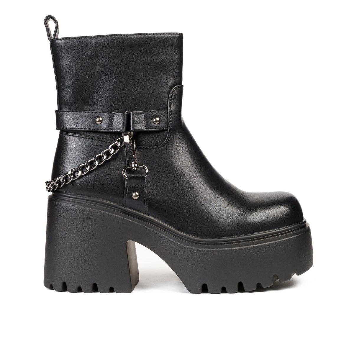 BOTELI - Botín Mujer Negro Liso Chiasa Boteli