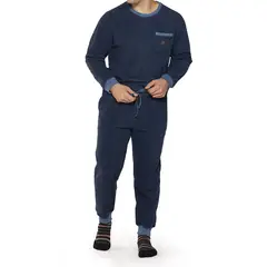 HEAT HOLDERS - Pijama Polar Térmico Azul