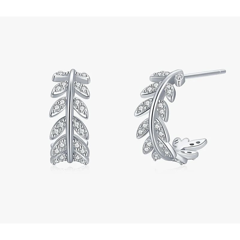 LA GARZA - Aros Plata Hiedra Mujer