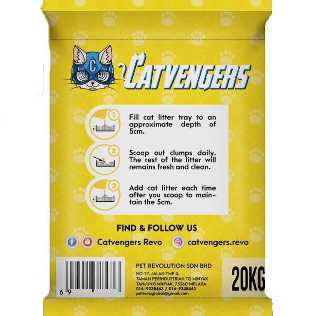 GENERICO - Arena Sanitaria Catvengers Limon 20kg.