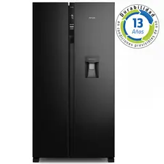 FENSA - Refrigerador 436L No Frost Side By Side Inverter Dispensador de Agua SFX440B Negro
