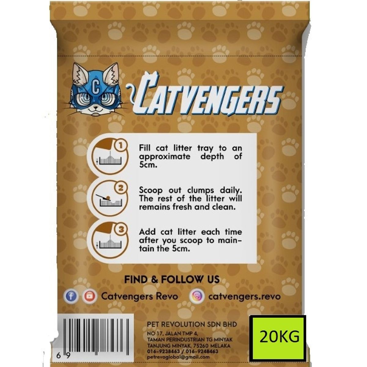 GENERICO - Arena Sanitaria Catvengers Cafe 20kg.