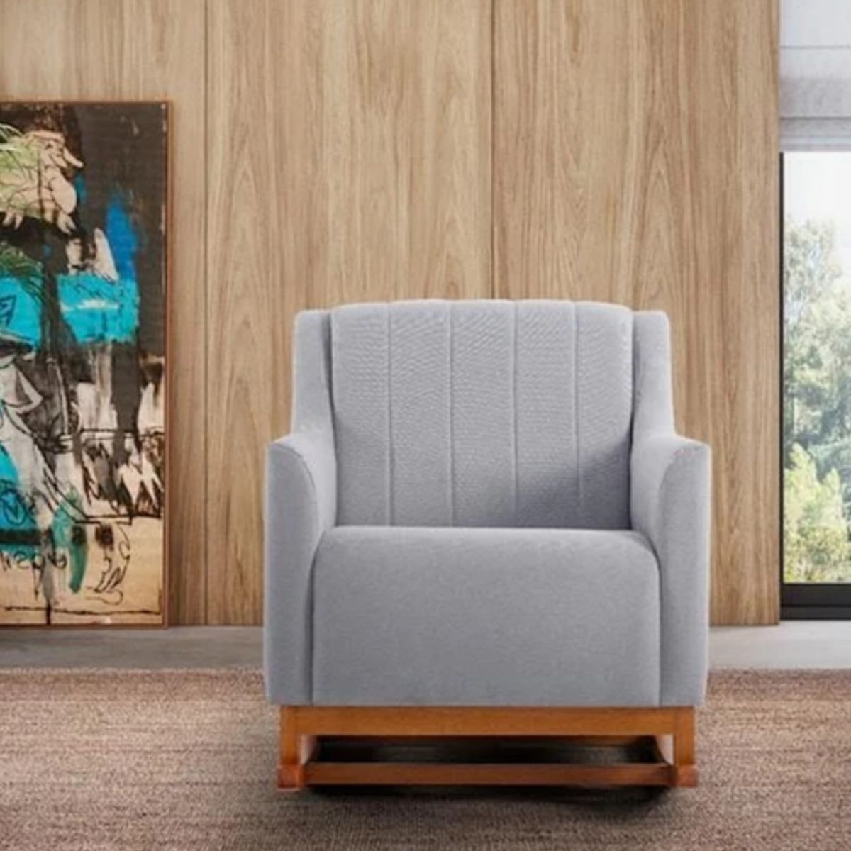 KIDSCOOL - POLTRONA MECEDORA MIMO GRIS