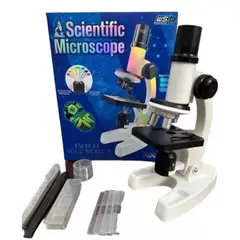 GENERICO - Kit Microscopio Compuesto Luz 100x A 450x