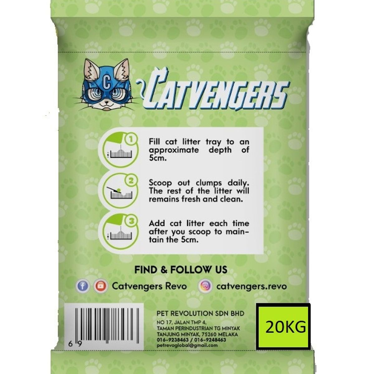 GENERICO - Arena Sanitaria Catvengers Manzana 20kg.