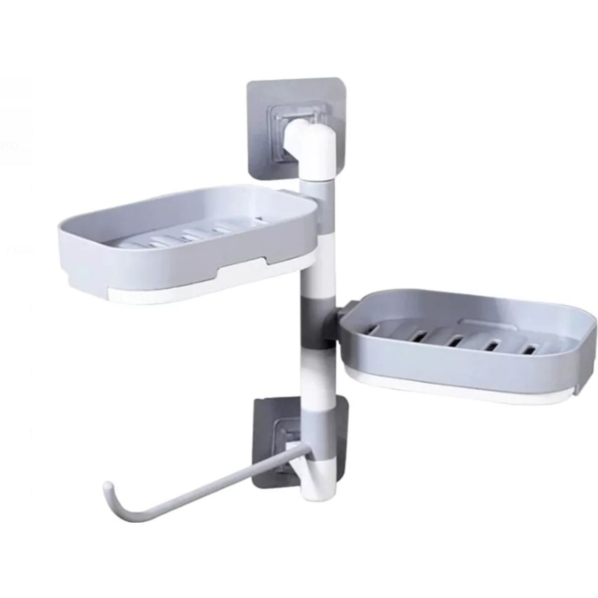 GENERICO - Jabonera Giratoria Organizador De Ducha Jabonera Toalla y Baño Negro