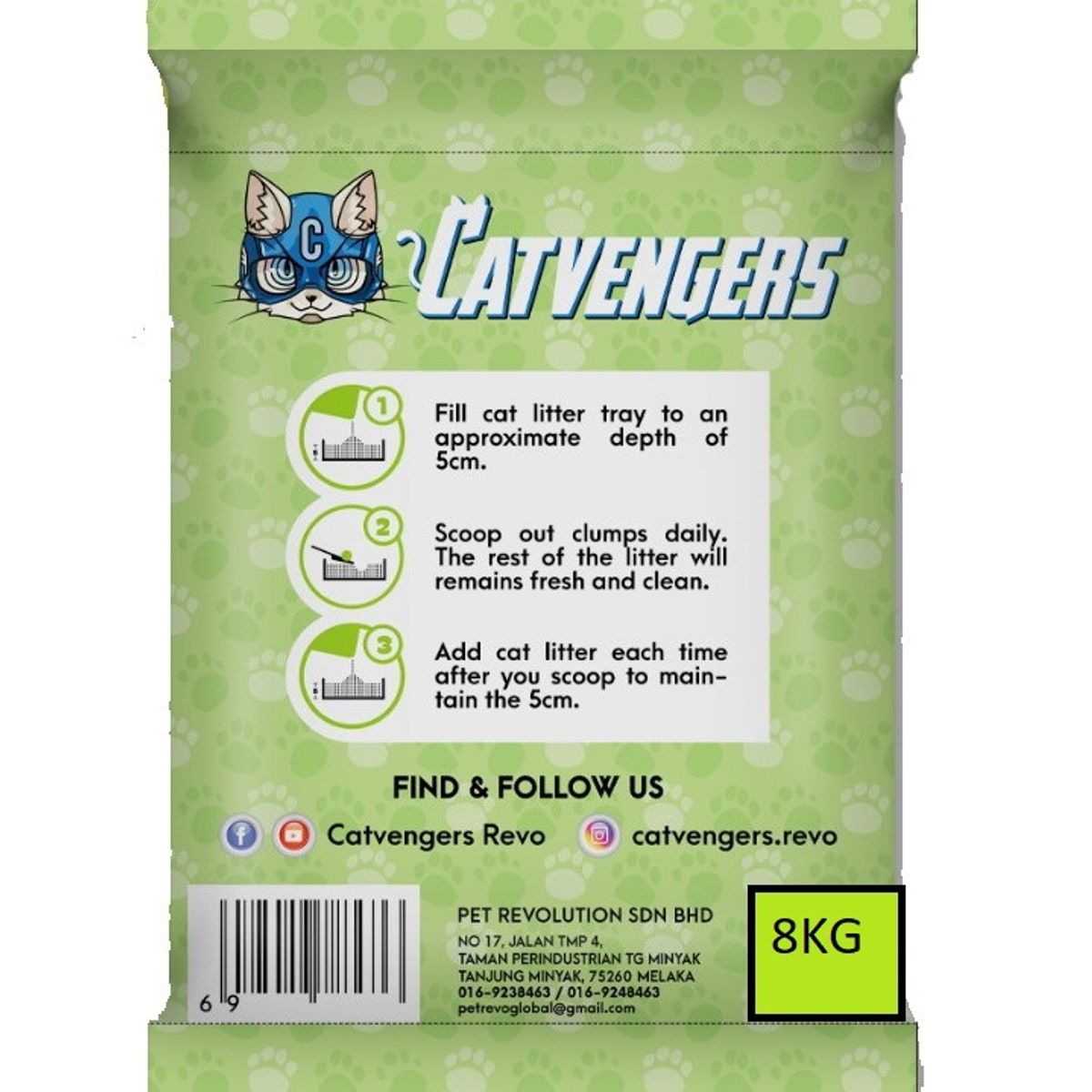 GENERICO - Arena Sanitaria Catvengers Manzana 8kg.