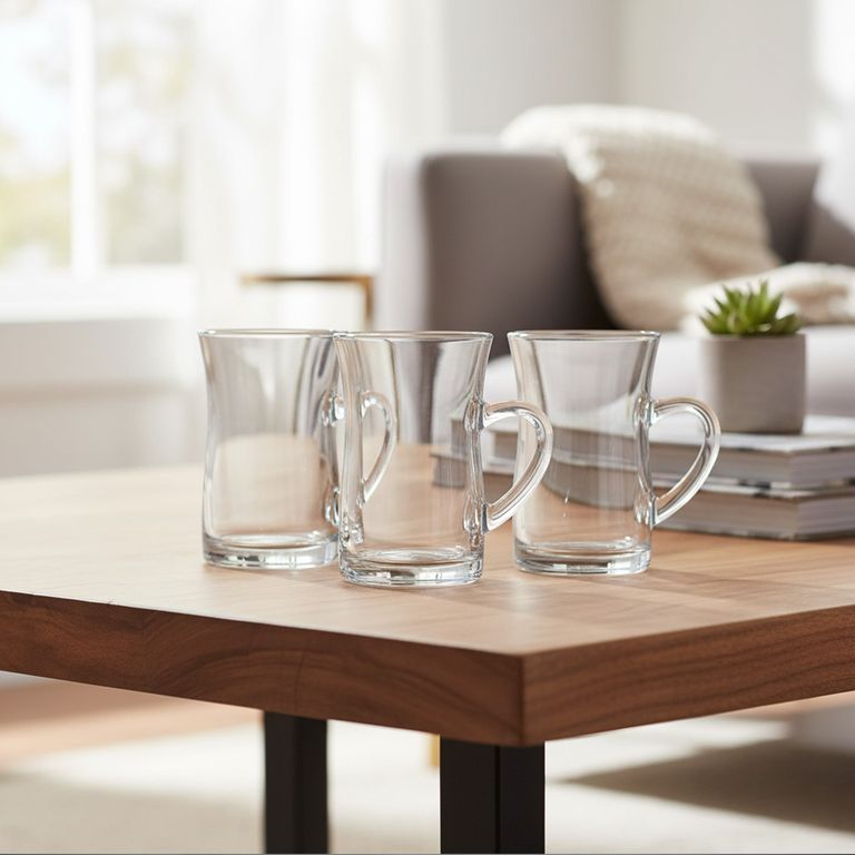 Taza Vidrio Mila 150ml Set 3 piezas