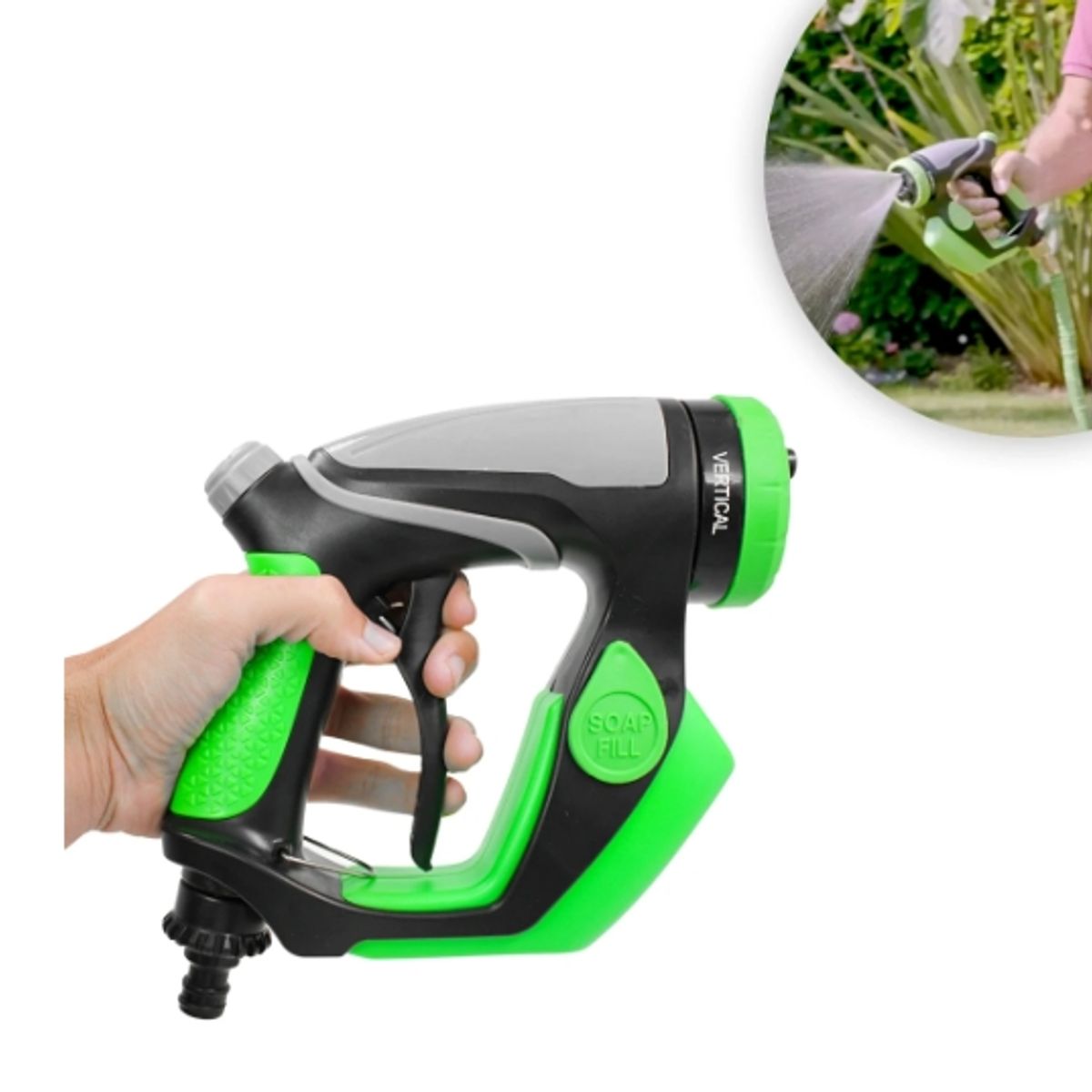 GENERICO - Pistola Rociadora De Agua 4 En 1 Para Jardin y Lavado De Auto