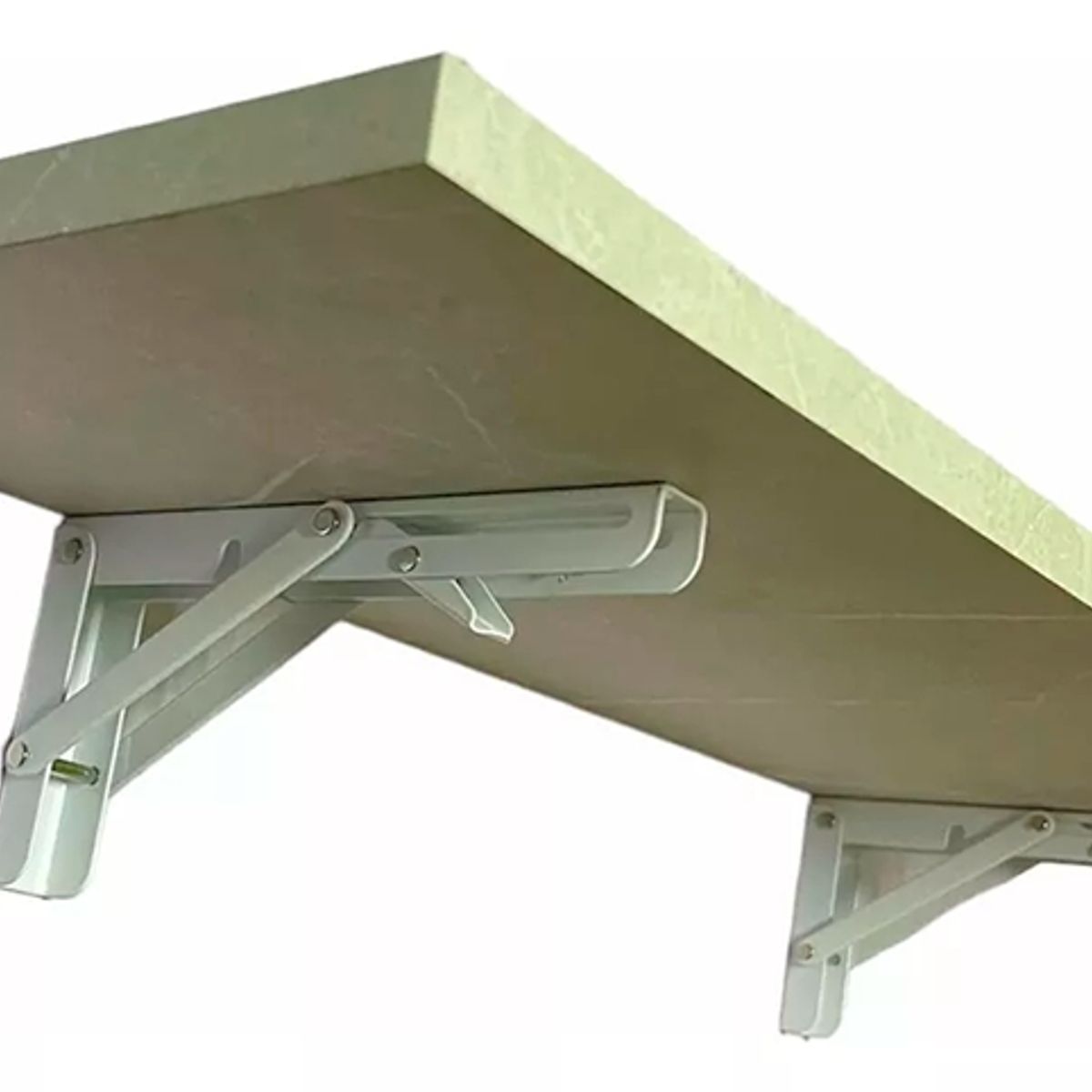 GENERICO - Repisa Decoración Mini Mesa Con Escuadra Fierro Abatible Ab