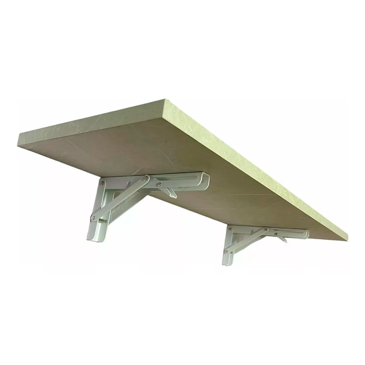 GENERICO - Repisa Decoración Mini Mesa Con Escuadra Fierro Abatible Ab