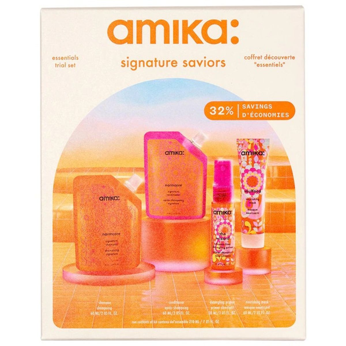 AMIKA - Set Esenciales Signature Saviors para el Cabello 4pc Amika